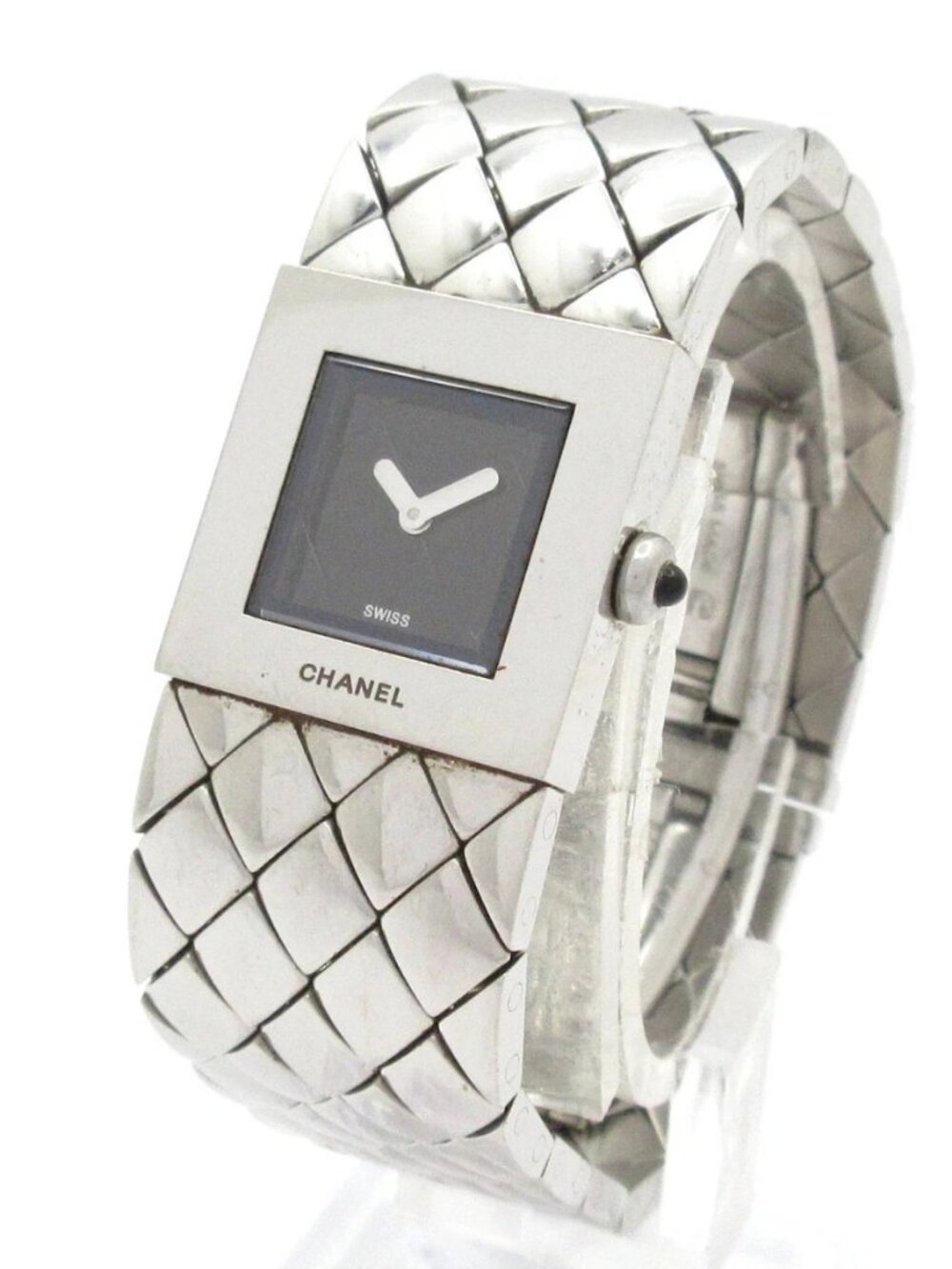 CHANEL Matelasse H0009 Silver Women's Wrist Watch